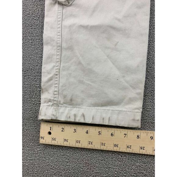 Vintage Matchstick Cargo Pants Men M 30 Cotton Multi Pocket Zip Utility Workwear - Picture 7 of 11